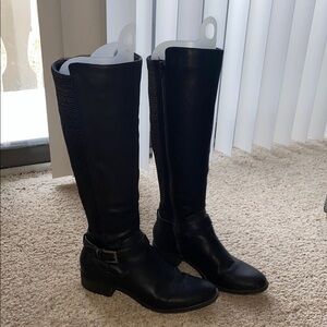 Black Leather Riding Boots